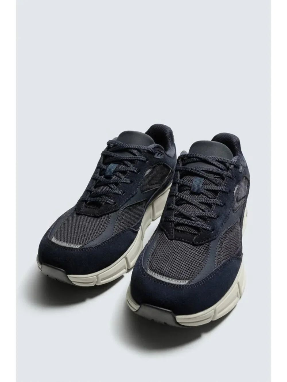 Zara Mens Technical Trainers Sneakers Size EU 47 US 14 Blue 2303/620 NWOB